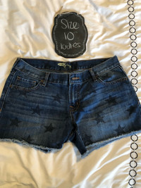 Ladies short DIVA jean shorts with Stars - 10