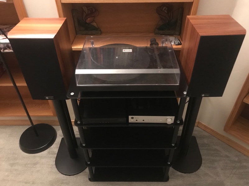 Turntable/CD player/amp setup with speakers Stereo Systems & Home
