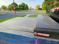 Truck tool box and tonneau cover