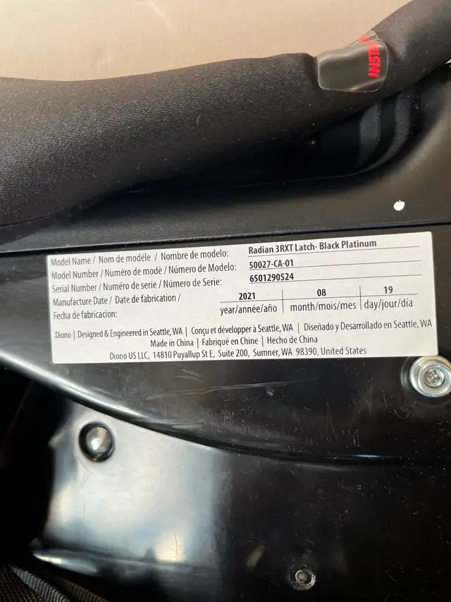 Diono Radian 3RXT All-in-One Convertible Car Seat in Strollers, Carriers & Car Seats in Markham / York Region - Image 4