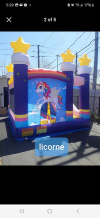 Jeux gonflables licorne à louer