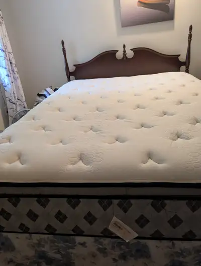 Kingsdown queen size mattress with pillow top., View more