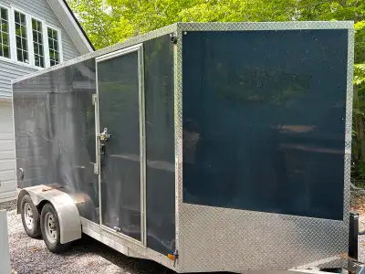 Firm on the price. Priced for a fast sale! Great condition ramp door all aluminum 2021 enclosed trai...