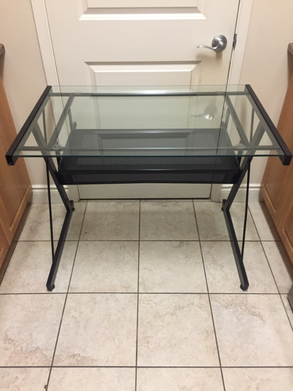 Computer Table - Glass Top / Steel Frame - New in Other Tables in Kingston