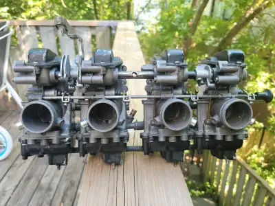 Freshly rebuilt. Everything cleaned or replaced with Japanese stock. Ran them on 86 gsxr to ensure w...
