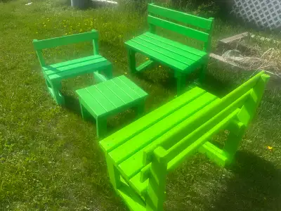 See adult and kids Picnic Table Set, View more