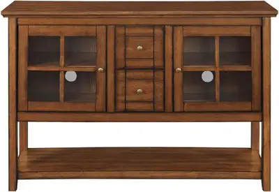 Walker Edison Farmhouse Wood Buffet Storage Cabinet Living Room,, View more