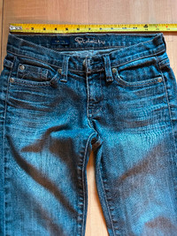 Fidelity jeans low waist boot cut, super stretch jeans $15 24/34