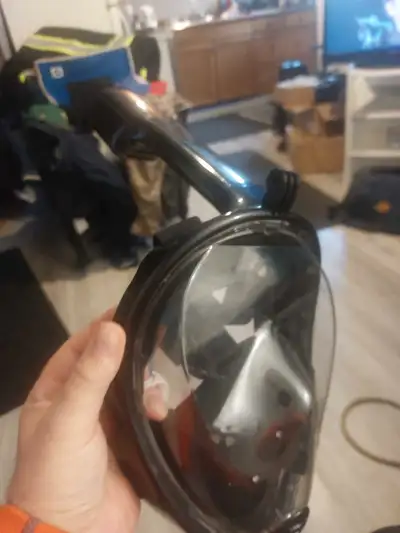 Full face snorkeling mask.