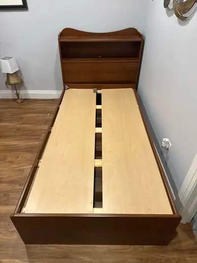 Twin bed with trundle drawers, View more