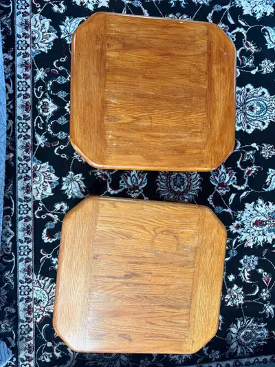 Set of 2 Wooden Side Tables, View more