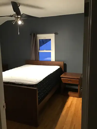 All inclusive(gas, hydro, water and internet) furnished, private, primary bedroom with walk in close...