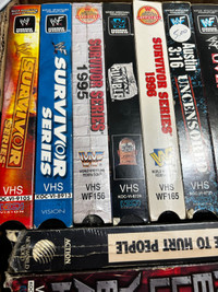 NEW TITLES VHS COLLECTOR WWE WWF Videos Booths 276 264