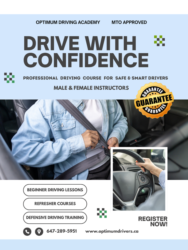 Driving Lessons ( MTO Approved & Experienced Instructors)474569511798067200
