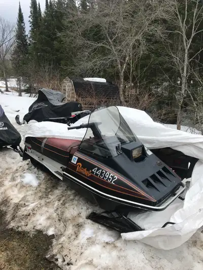 Selling a vintage 1980 Arctic Cat Panther, a true classic in well-loved condition. This snowmobile f...