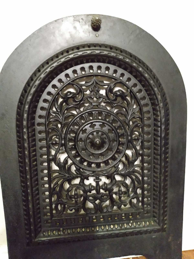 Victorian - Late 1800's Cast Iron, Fireplace Cover in Fireplace & Firewood in Hamilton - Image 4