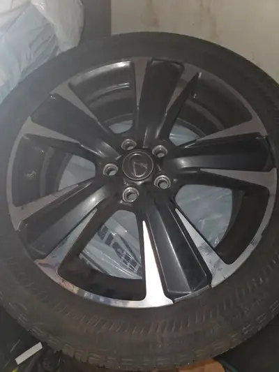Bridgestone 22/50rf18 tires. Used 2.5 seasons. Rims included.