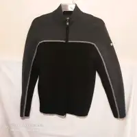 Victorinox Med men's long sleeve 100% wool zip 4 pocket sweater