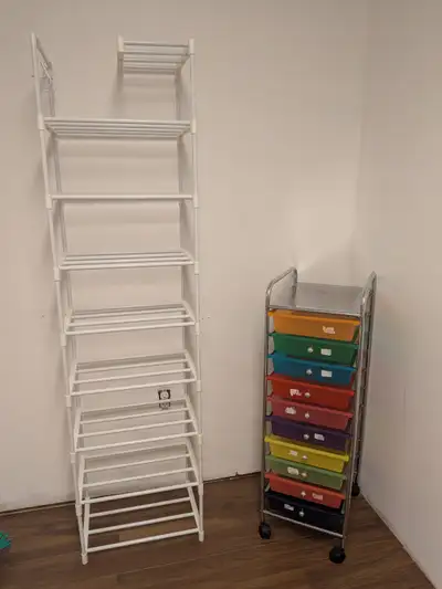 10 drawer rolling cart & shelf, View more