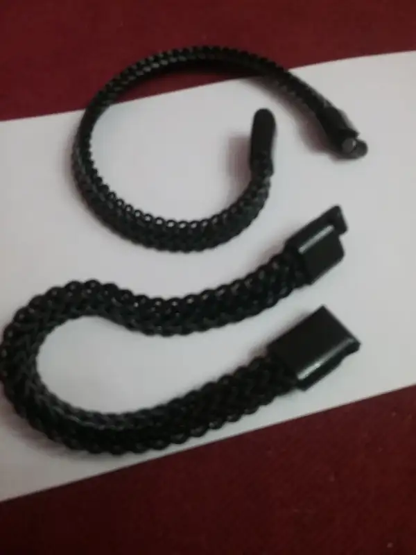 mens stainless steel braclet's black chain link in Jewellery & Watches in City of Halifax - Image 3