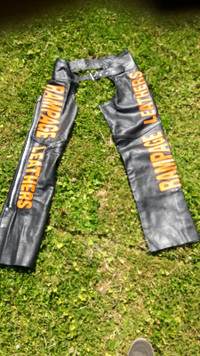 RAMPAGE BLACK LEATHER CHAPS