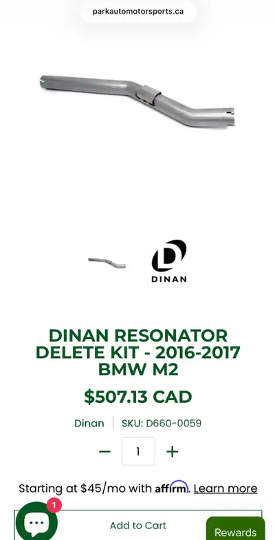 Selling a brand new, in sealed box, resonator delete for the N55 OG M2. Only $350, you get to save a...