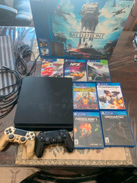 PS4 with 7 games and 2 controllers