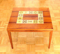 1960 ROSENTHAL BJORN WIINBLAD NESTLED ROSEWOOD COFFEE TABLE