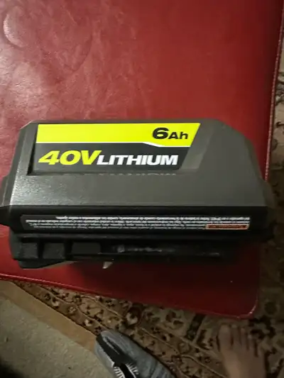 Ryobi 40V 6Ah Battery brand new firm price, View more