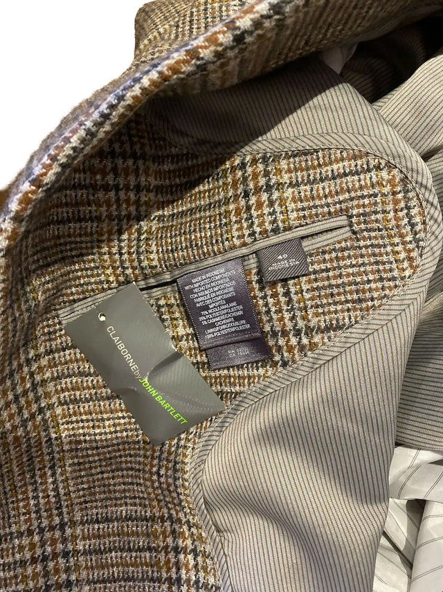 LIZ CLAIBORNE JOHN BARTLETT DESIGNER MENS JACKET SZ 40 NEW in Men's in Laval / North Shore - Image 6
