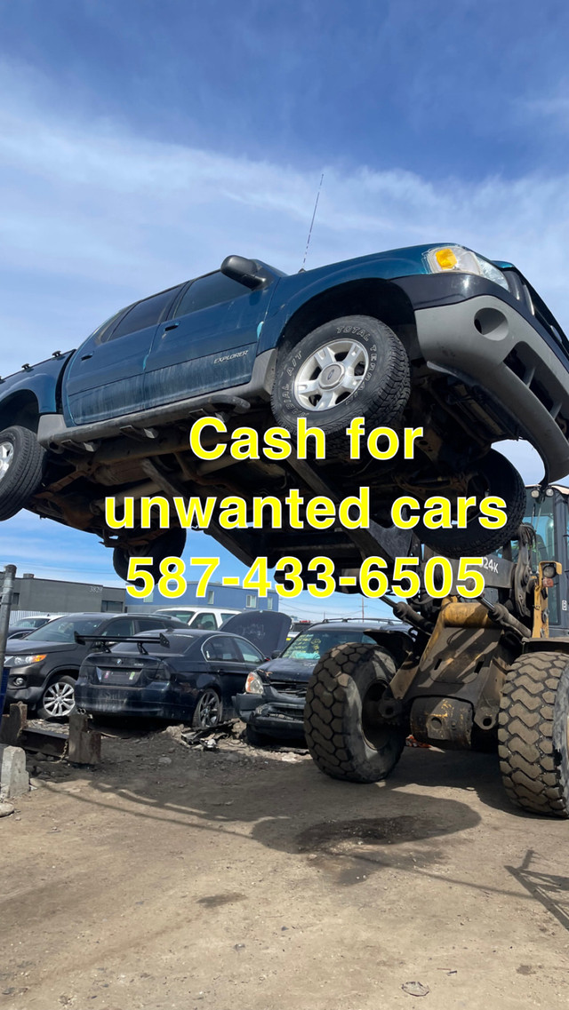Towing Company & Buy Junk Vehicles 587-433-6505 in Towing & Scrap Removal in Calgary - Image 2