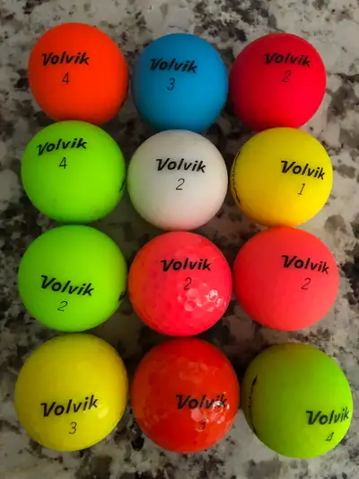 Volvik Vivid used golf Balls. Excellent condition, View more
