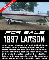 1997 Larson pleasure craft boat 19.5 feet