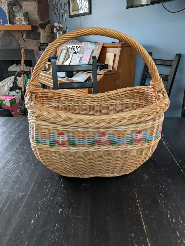 Two Wicker Baskets with Handles458770503718021120