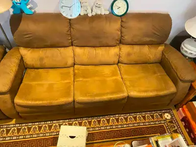 real fur and very comfortable soft fur sofa, View more