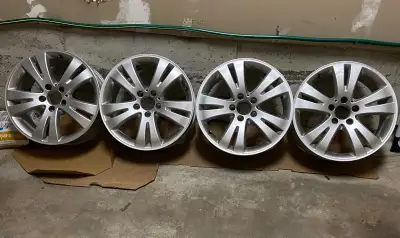 Mercedes OEM 17 inch Rims made in Germany not aftermarket, used with winter tires on C300. Good cond...