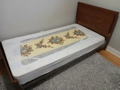 Free Walnut Bed Frame with Boxspring, View more