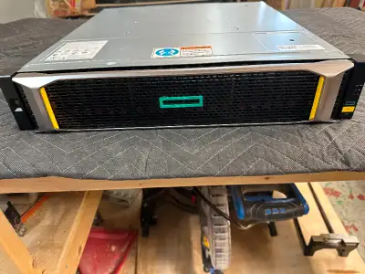 HPE MSA 2050 SAN for sale. 17 x 1.2TB 10K SAS drives + 4 x 800GB SSD. This unit is in like new condi...