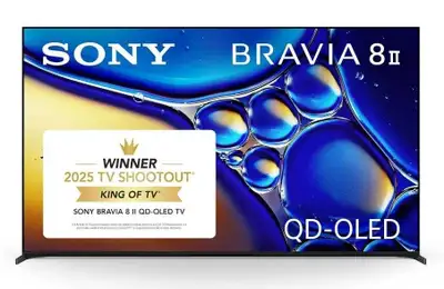 I'm selling a Sony BRAVIA 8 II 65-inch TV, featuring a stunning QD-OLED display with vibrant 4K reso...