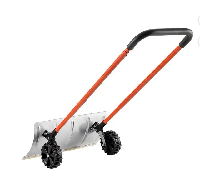 Snow Shovel Heavy-Duty Metal Adjustable  Wheeled Snow Remover in Outdoor Tools & Storage in Cornwall - Image 4