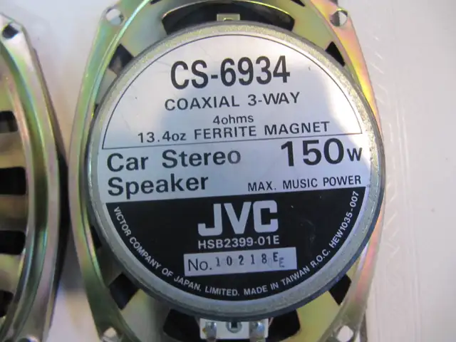 Vintage JVC Model CS-6934 6x9 Car Stereo Speakers NEW Cir 1980s in Speakers in Mississauga / Peel Region - Image 6