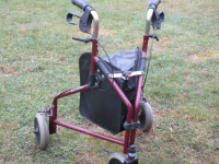 Unique 3 Wheeled Rollator/ Walker by Invacare