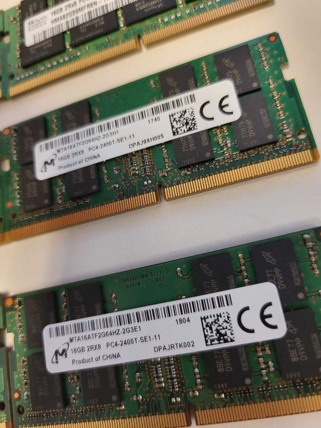 16gb Ram Memory sticks for laptops  in System Components in Kitchener / Waterloo - Image 2