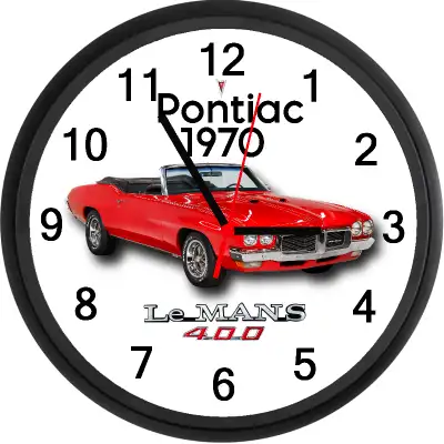 Brand new boxed wall clock approximately 10 inches in diameter featuring Custom designed artwork. Cl...