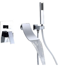 Waterfall Spout Bathtub Faucet with Handheld Shower - Brand New