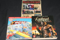 VIDEO GAME STRATEGY GUIDES - FALLOUT, CRAZY TAXI, DINO CRISIS