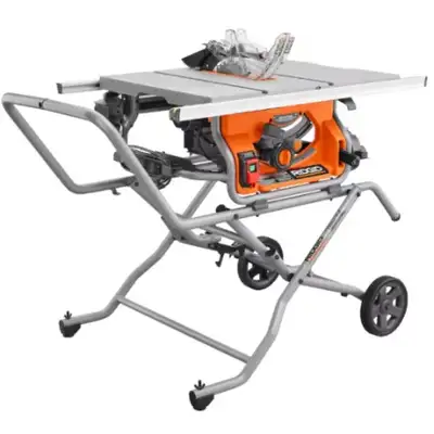 RIdgid 15 amp 10inch portable corded  table Saw with Stand, View more