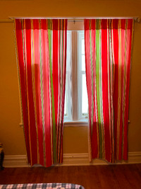 Beautiful Lined Stripped Curtains