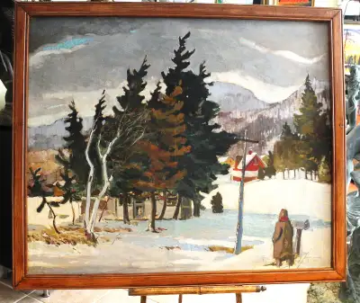 Large  original painting by American artist Robert. O.Coulfield, View more