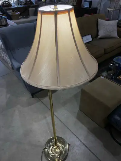 Vintage Golden Floor Lamp, View more